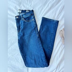 Frame Denim Dark Blue Straight Jeans